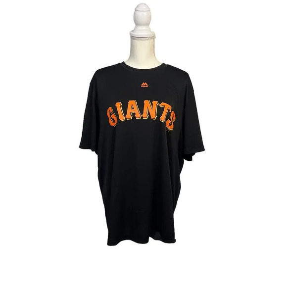 Majestic San Francisco Giants Men's XL Black Graphic Print T-Shirt Short Sleeve - Picture 7 of 7